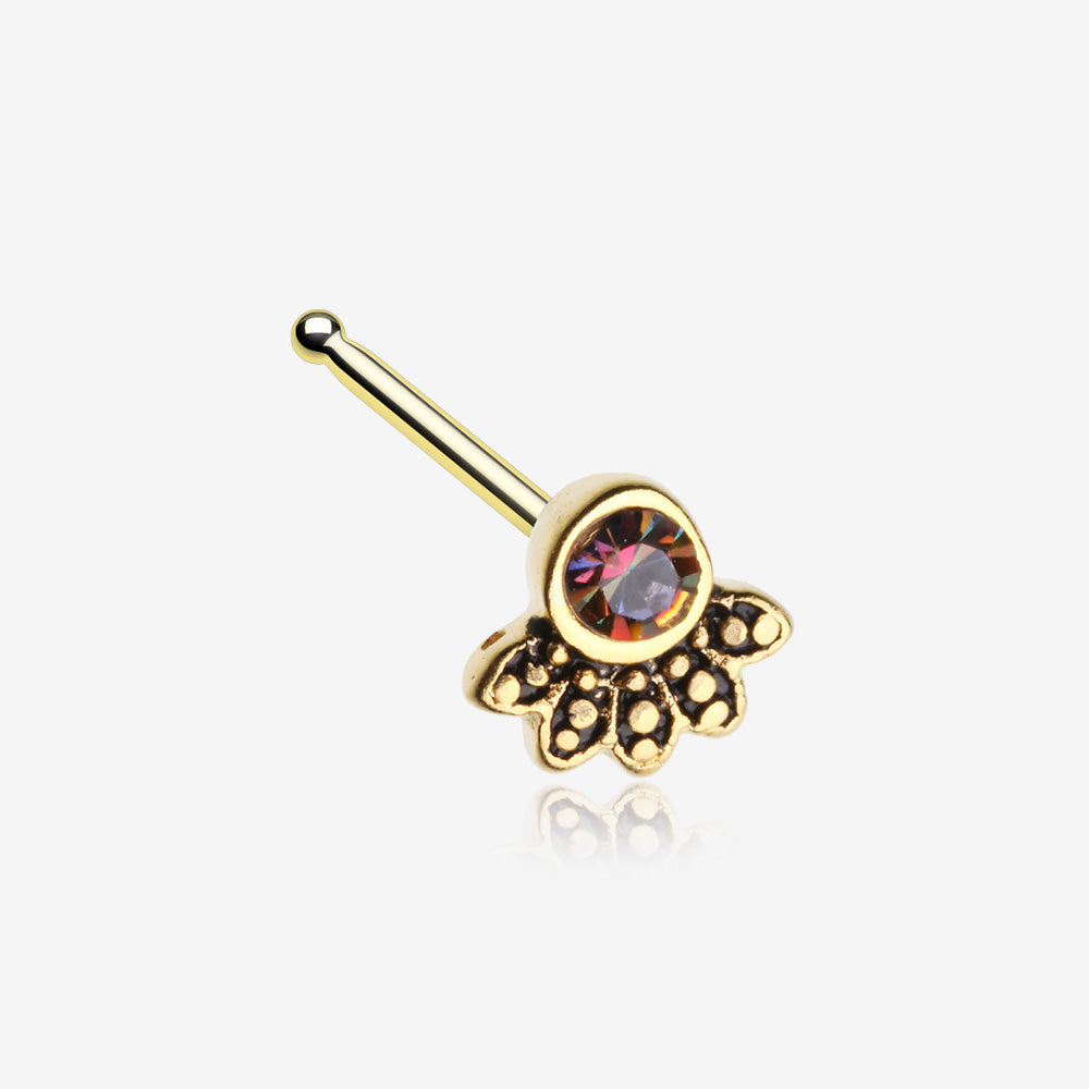 Buy fashion accessories Golden 18K Gold Plated Bali Nose Ring for Women at  Amazon.in